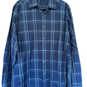 Bugatchi long sleeve button down shirt. Men’s size large